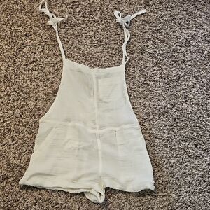 Womens White One Piece Romper